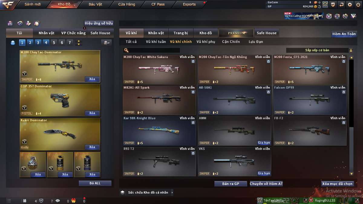 shop acc cf uy tin gia re